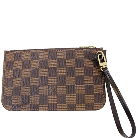 lv damier ebene pochette|louis vuitton Damier Ebene wristlet.